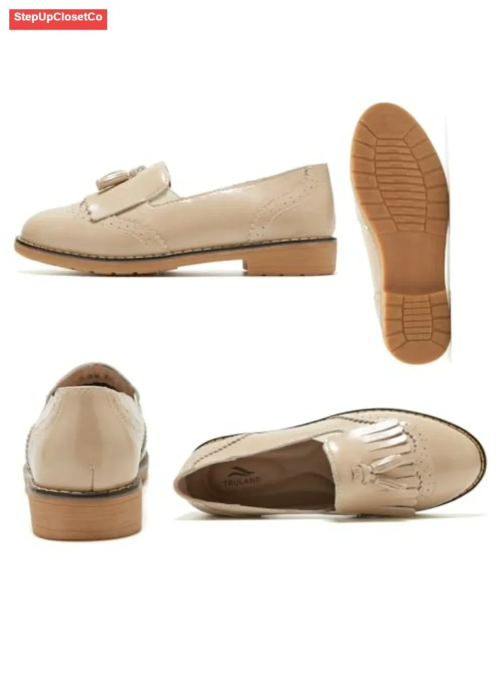 Leather Penny Loafers Slip On Wingtip Oxfords Tassel Work Office